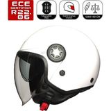 FR612 Italy Motosiklet Kaskı Güneş Vizörlü Yarım Açık Motorcu Kask - XXL - Çok Renkli