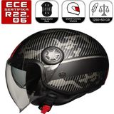 FR612 Univer Motosiklet Kaskı Güneş Vizörlü Yarım Açık Motorcu Kask - Çok Renkli