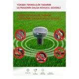 FRADOR 1 Adet Solar Güneş Enerjili Akrep,Köstebek,Yılan Fare Kovucu 750-1000 M2 Etkili Yuvarlak Haşere Savar