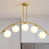 Fralde 5 Li Gold Modern Mutfak Cafe Restoran İçin Uygun Retro Salon Avize
