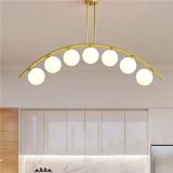 Fralde 7 Li Gold Modern Mutfak Cafe Restoran İçin Uygun Retro Salon Avize