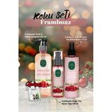 Frambuazlı Şampuan 500 ml, Saç Yağı 100 ml, Bakım Spreyi 210 ml ve Rosie Hediye