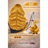 Framesi Framcolor Futura Saç Boyası 50 ml - 8W AÇIK SARI KARAMEL ALTIN
