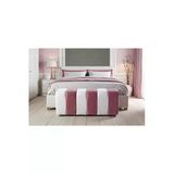 Framgan Premium Büyük Yarmalı Yatak Ucu Bench & Makyaj Masası Pufu – Modern, Şık & Dekoratif – Pembe 45 X 105