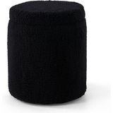 FRAMGAN Teddy Sandıklı Puf - Siyah