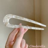 France Handmade Topuz Tokası 13CM - Lüks Kemik Saç Topuz Çubuğu - Yeni Sezon Çubuk Toka (Model-1) - Tek Ebat