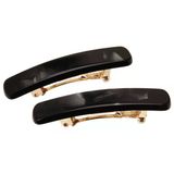 France Luxe Mini Dikdörtgen Toka Çifti - Nacro Black By France Luxe