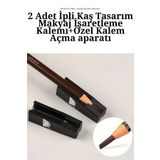Francheska Kaş Tasarım Makyaj İşaretleme Mıcrobladıng İpli Makyaj Kalemı 2 Adet + Özel Kalemtras