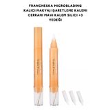 Francheska Microblading Kalıcı Makyaj Dövme Transfer Silici ve Cerrahi Çizim Kalemi Silici Kalem 3 yedeklı