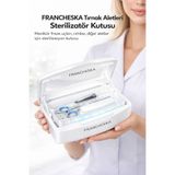 Francheska Tırnak Aletleri Sterilizatör Kutusu Manikür freze uçları , Cımbız veya diğer Aletler için