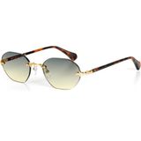 Franco Vital Gavel (A) Gld Yeşil-Sarı 53 Unisex Güneş Gözlüğü - Altın