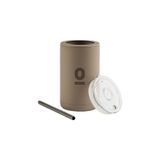 Frank Green Pipetli Termos, 425 ml, Paslanmaz Çelik, BPA İçermez, Gri