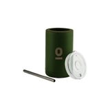 Frank Green Pipetli Termos, 425 ml, Paslanmaz Çelik, Yeşil, BPA İçermez