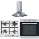Franke Ankastre Set (Fdl 6065 XS/600 Inox Davlumbaz + Fhnl 604 4g x E Inox Ocak + Fsl 82 H Xs Black Glass/inox Smart Linear Fırın)