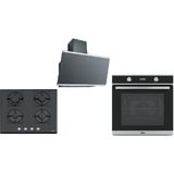 Franke Ankastre Set ( Fpj 615 Ss Davlumbaz - Fhns 604 4g Bk C Ocak - Fsm 86 H Xs Bk) - Siyah