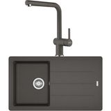 Franke Basis Bfg 611 Slate Gri Granit Evye - Active Plus Doccia 2.0 Spiralli Batarya Set