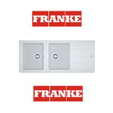 Franke Basis BFG 621 Bianco 2 Gözlü Sağ-Sol Damlalıklı Granit Eviye