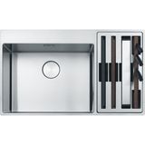 Franke Box Center Bwx 220-54-27 Tl Paslanmaz Çelik Fırçalı Tezgah Üstü Evye Modern Tasarım