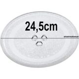 Franke Faber Dominox Mikrodalga Fırın Için Döner Cam Tabak Tepsi 24,5cm