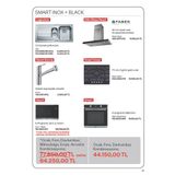 Franke Faber Smart X/v A90 Davlumbaz Fhng 705 4g Tc Bk C Ocak Fsm 86 H Xs Fırın Siyah Ankastre Set