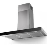 Franke Faber Smart X/v A90 Paslanmaz Çelik Siyah Cam Duvar Tipi Davlumbaz Inox Renk