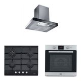 Franke FCR 625 TC BK XS NG/600 Davlumbaz + FHNG 604 4G TC BK C Ocak+ FSL 86 H XS Fırın Siyah Ankastre Set