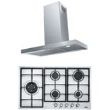 Franke FDF EG6 90 XS+FHNL 905 4G TC XS C Inox 2'li Ankastre Set