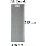 Franke Ftc 6032-2VBKL Ankastre Aspiratör Davlumbaz Için Alüminyum Yağ Filtresi 166X515MM