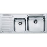 Franke Galassia Gax 621 Sol Damlalıklı 2 Gözlü Paslanmaz Çelik Mutfak EviyeSİ 50x116 CM
