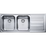 Franke - Logica Line Llx 621 2 Gözlü Sağ Damlalıklı Çelik Eviye Outlet - 101.0085.849-