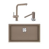 Franke MRG 110-72 Eviye - Active Plus Spiralli Armatür - Sıvı Sabunluk Oyster Üçlü Set