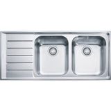 Franke Neptun NET 621 Sağ Damlalıklı Mikrodekorlu Paslanmaz Çelik Eviye