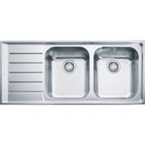 Franke Neptun NET 621 Sol Damlalıklı Mikrodekorlu Paslanmaz Çelik Eviye