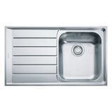 Franke Neptun Nex 611 Inox Tezgah Üstü Sol Damlalıklı Paslanmaz Çelik Eviye - Gri