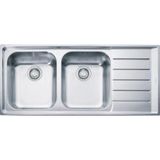 Franke Neptun NEX 621-116 İnox 2 Gözlü Sağ Damlalıklı Paslanmaz Çelik Evye