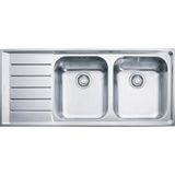 Franke NEX 621-116 Neptune Sol Damlalıklı Inox Eviye