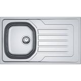 Franke - Onda Line Olx 611-L Inox Tezgah Üstü Sağ Damlalıklı Paslanmaz Çelik Evye Outlet - 101.0456.087-