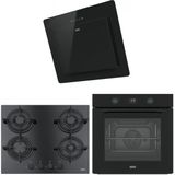 Franke Siyah Airfry Ankastre Set (Fma 97 P As Tbk - Franke Fhcr 604 4g He Bk C - Franke Fno 605 Bk)