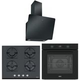 Franke Siyah Airfry Ankastre Set (Fma 97 P As Tbk - Franke Fhns 604 4g Bk C - Franke Fpj 615 V Bk A / 600)