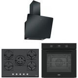Franke Siyah Airfry Ankastre Set (Fma 97 P As Tbk - Franke Fhns 705 4g Tc Bk C - Franke Fpj 615 V Bk A / 600)