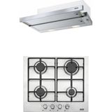 FRANKE Sürgülü Aspiratör FTC 6032 GR XS V2 600 Inox 315.0547.796/ Smart Linear FHNL 604 4G XS E Inox 106.0489.620 OCAK 2'Lİ ANKSTRE SET