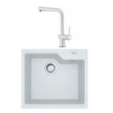 Franke Urban Ubg 610-56 Bianco Granit Evye Active Plus Doccia 2.0 Batarya Set