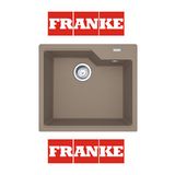 Franke Urban UBG 610-56 Oyster Renkli Granit Eviye