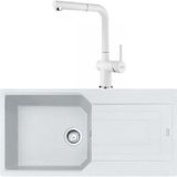 Franke Urban UBG 611-100 Bianco Granit Eviye-Active Plus Doccia Batarya Seti