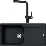 Franke Urban Ubg 611-100 Nero Granit Eviye-Active Plus Doccia Batarya Seti