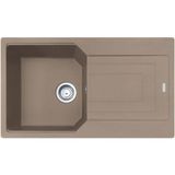 Franke Urban Ubg 611-86 Granit Evye, Oyster, Tezgah Üstü, Tek Hazne, Damlalıklı, 86X50 cm - Kahverengi