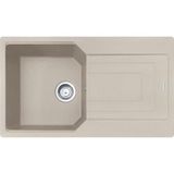 Franke Urban Ubg 611-86 Granit Evye, Sahara, Tezgah Üstü, Tek Hazne, Damlalıklı, 86X50 cm - Gri