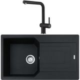Franke Urban Ubg 611-86 Nero Granit Evye + Active Plus Doccia Batarya Set