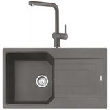 Franke Urban UBG 611-86 Stone Grey Granit Eviye-Active Plus Doccia Batarya Seti