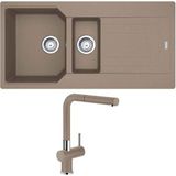 Franke Urban Ubg 651-100 Granit Oyster Evye Active Plus Doccia Oyster Armatür - Kahverengi